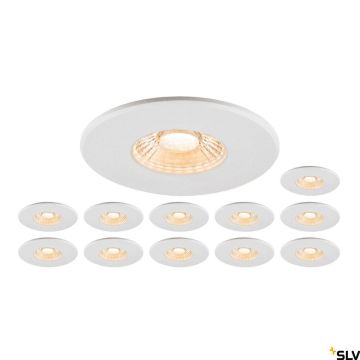 SLV UNIVERSAL DOWNLIGHT 1007272 Beépíthető spotlámpa 1x8W/LED 2700K|3000K|4000K|6500K 560lm|610lm|680lm|640lm ip20_ip65