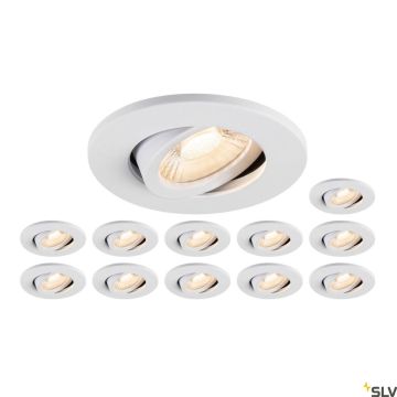 SLV UNIVERSAL DOWNLIGHT 1007274 Beépíthető spotlámpa 1x8W/LED 2700K|3000K|4000K|6500K 560lm|610lm|680lm|640lm IP20