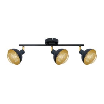 Italux Savio SPL-27357-3-BK-GD Spotlámpa 3x40W/E14 IP20