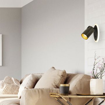 Light Prestige Parma LP-0612/1WS BK Fali lámpa 1x50W/GU10 3000K|4000K|6000K IP20