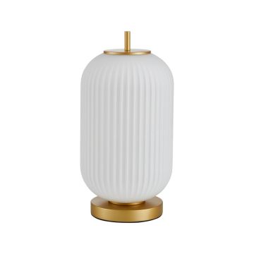Italux Olmeto TB-28798-1-GD-WH Asztali lámpa 1x40W/E27 IP20