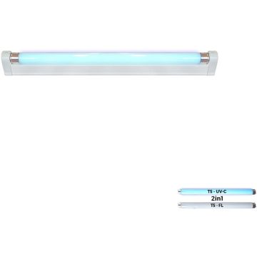 Prezent GERMICIDAL LAMP V. UV 70001 Baktericid lámpa 1x14w/uv-c+1x14w/t5 4000k 775lm|775lm ip20