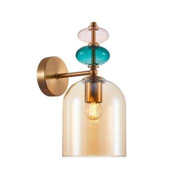 Italux Busco WL-30263-1B-BRO-AMB Fali lámpa 1x40W/E27 IP20