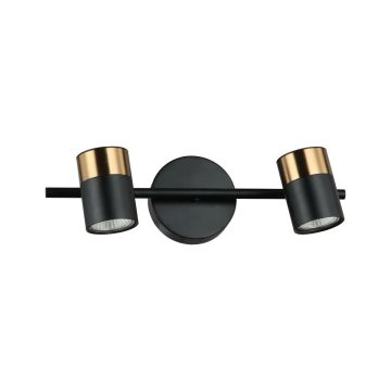 Italux Elice WL-58892-2-BK-BRO Fali lámpa 2x35W/GU10 IP20