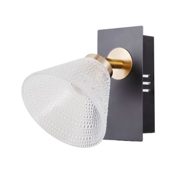 Italux Orella WL-34393-1-BK-HBR Fali lámpa 1x4W/LED 3000K 197lm IP20