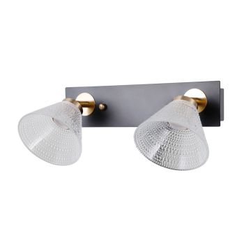 Italux Orella WL-34393-2-BK-HBR Fali lámpa 2x8W/LED 3000K 466lm IP20