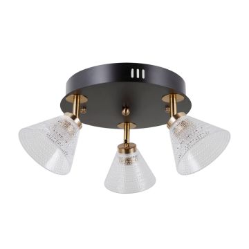 Italux Orella WL-34393-3R-BK-HBR Spotlámpa 3x12W/LED 3000K 750lm IP20