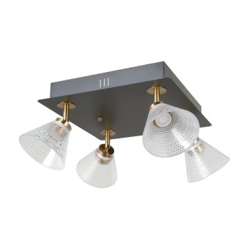 Italux Orella WL-34393-4S-BK-HBR Spotlámpa 4x16W/LED 3000K 788lm IP20
