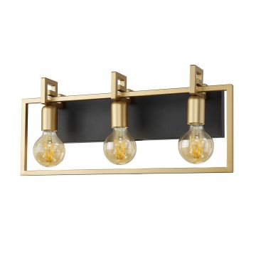 Italux PRIMERO WL-44003-3-BK-GD Fali lámpa 3x60W/E27 IP20