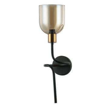 Italux SERVIO WL-66892-1A-BK-AMB Fali lámpa 1x40W/E14 IP20
