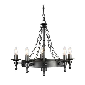 Elstead Lighting WARWICK WR5-GRAPHITE Csillár 5x60W/E14