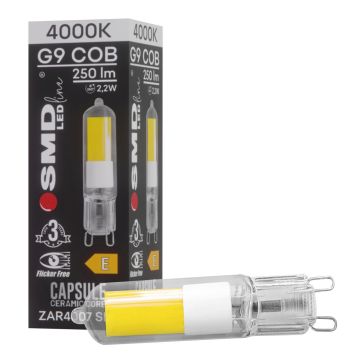 SMD LED BULB ZAR4007SLL Villanykörte 1x2,2W/G9 4000K 250lm IP20