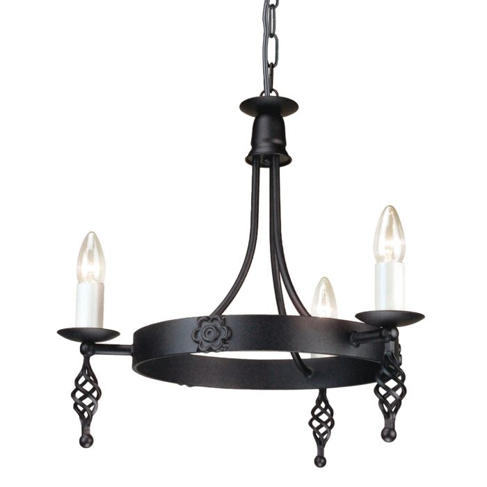Elstead Lighting-BELFRY-BY3-BLACK-ELSBY3-BLACK