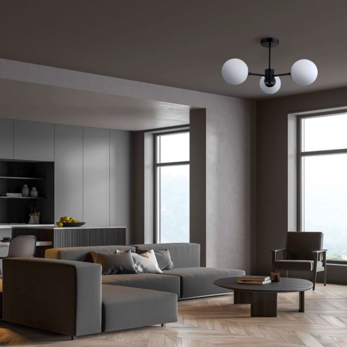 Light Prestige-Roma-LP-1345/3P BK-PRGLP-1345/3P BK