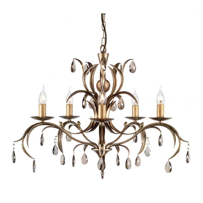 Elstead Lighting-LILY-LL5-ANT-BRZ-ELSLL5-ANT-BRZ