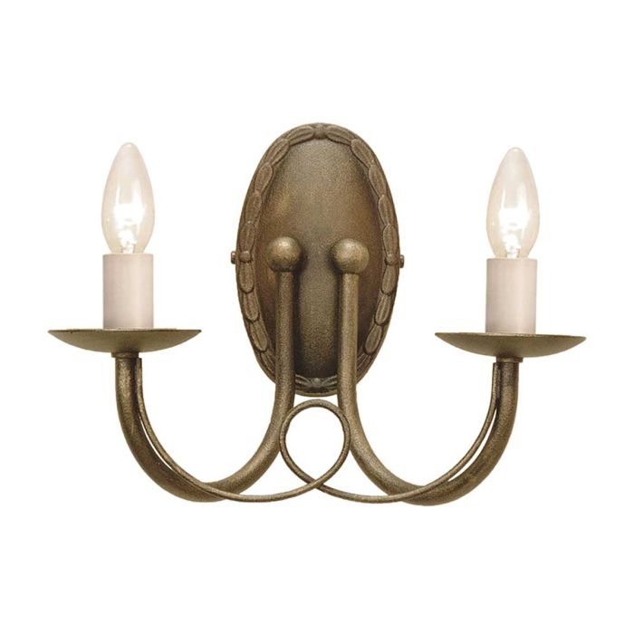 Elstead Lighting-MINSTER-MN2-BLK-GOLD-ELSMN2-BLK-GOLD