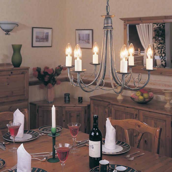 Elstead Lighting-MINSTER-MN6-BLK-GOLD-ELSMN6-BLK-GOLD